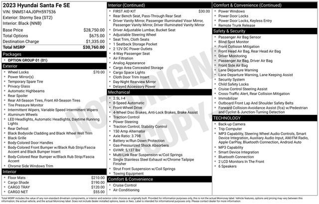 2023 Hyundai Santa Fe SE FWD