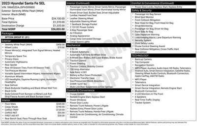2023 Hyundai Santa Fe SEL AWD