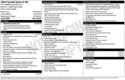 2023 Hyundai Santa Fe SEL AWD w/ Premium Pkg