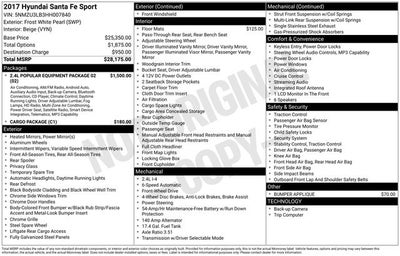 2017 Hyundai Santa Fe Sport 2.4 Base