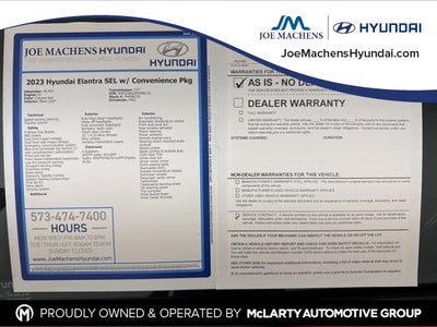 2023 Hyundai Elantra SEL w/ Convenience Pkg