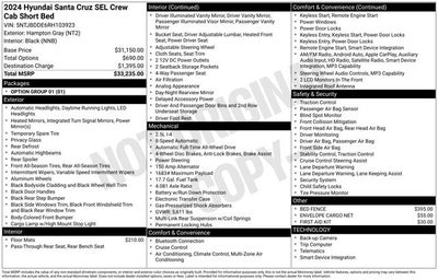 2024 Hyundai Santa Cruz SEL