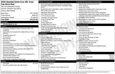 2024 Hyundai Santa Cruz SEL AWD