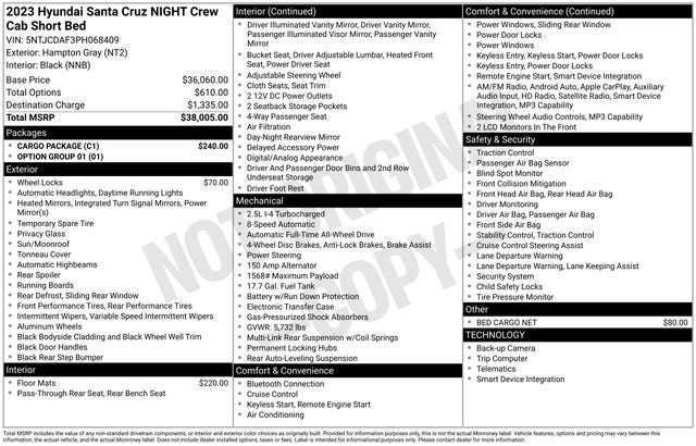 2023 Hyundai Santa Cruz NIGHT