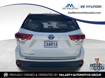 2019 Toyota Highlander Hybrid XLE