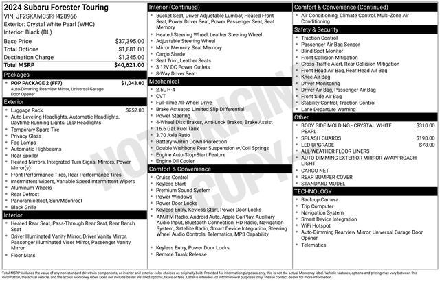 2024 Subaru Forester Touring