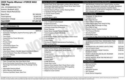 2025 Toyota 4Runner i-FORCE MAX Hybrid TRD Pro