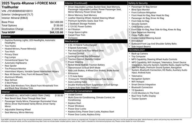 2025 Toyota 4Runner i-FORCE MAX Hybrid Trailhunter