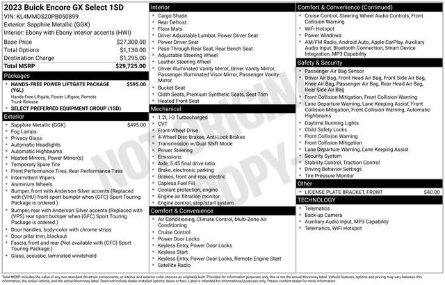 2023 Buick Encore GX Select FWD