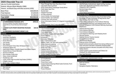 2025 Chevrolet Trax LS