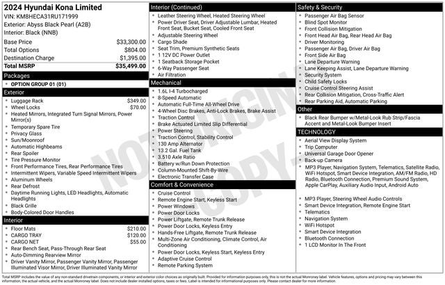 2024 Hyundai Kona Limited