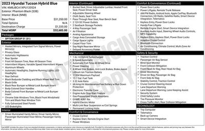 2023 Hyundai Tucson Hybrid Blue