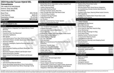 2024 Hyundai Tucson Hybrid SEL Convenience AWD