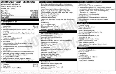 2024 Hyundai Tucson Hybrid Limited