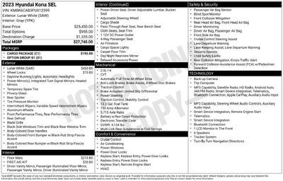 2023 Hyundai Kona SEL AWD