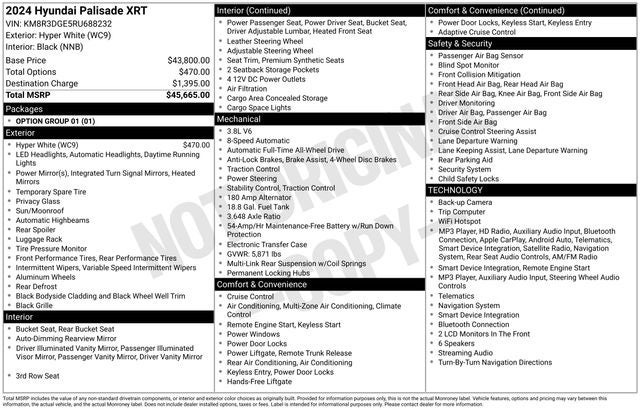 2024 Hyundai Palisade XRT