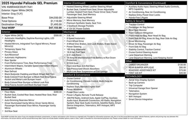 2025 Hyundai Palisade SEL Premium FWD