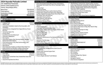 2024 Hyundai Palisade Limited AWD