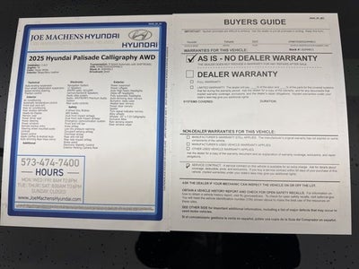 2025 Hyundai Palisade Calligraphy AWD