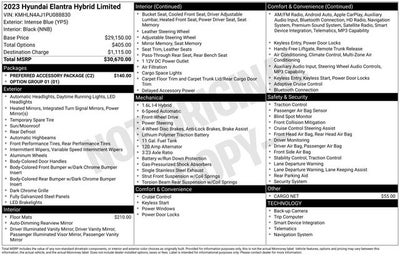 2023 Hyundai Elantra Hybrid Limited