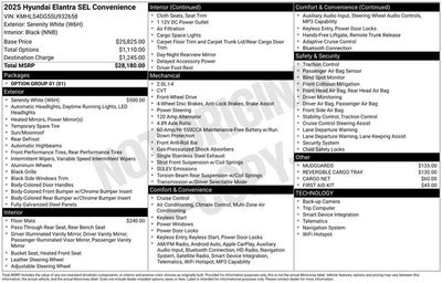 2025 Hyundai Elantra SEL Convenience