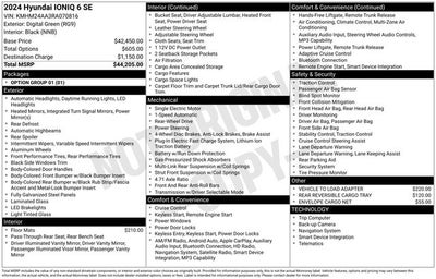 2024 Hyundai IONIQ 6 SE RWD