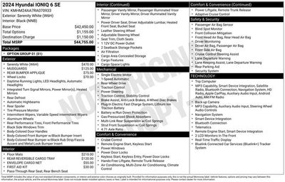 2024 Hyundai IONIQ 6 SE