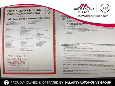 2021 Jeep Grand Cherokee L Overland