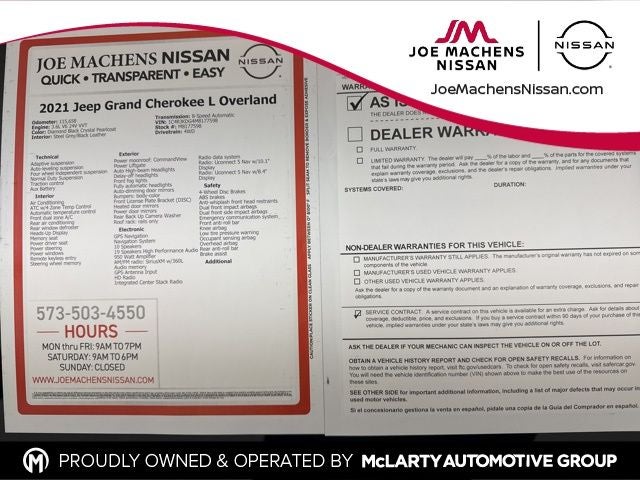 2021 Jeep Grand Cherokee L Overland