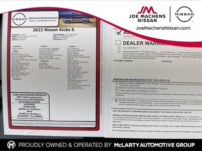 2022 Nissan Kicks S