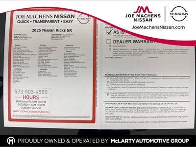 2025 Nissan Kicks SR