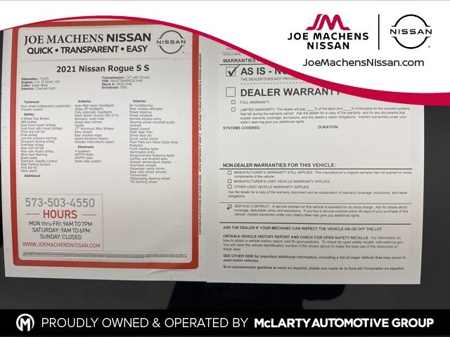 2021 Nissan Rogue S S