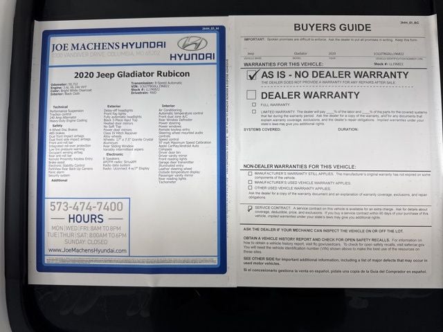 2020 Jeep Gladiator Rubicon