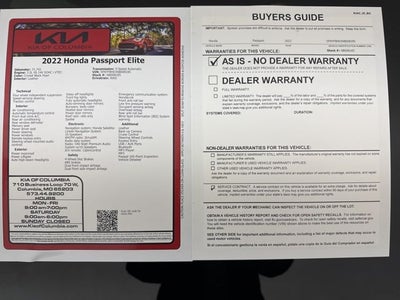 2022 Honda Passport Elite