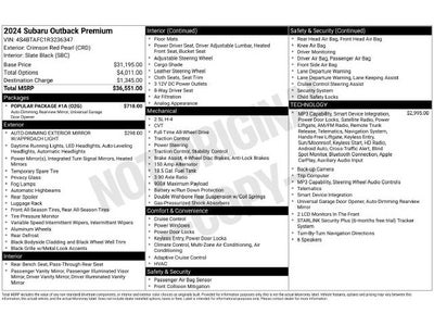 2024 Subaru Outback Premium