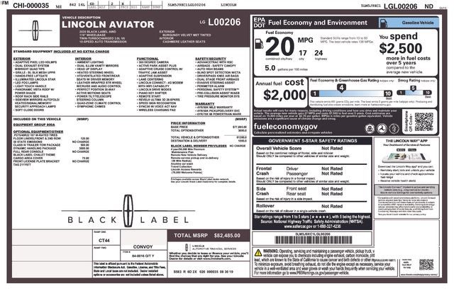 2020 Lincoln Aviator Black Label