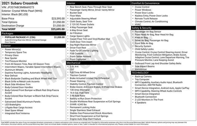 2021 Subaru Crosstrek Base