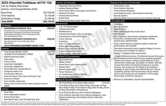 2023 Chevrolet TrailBlazer ACTIV