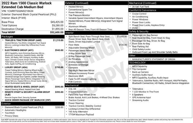 2022 RAM 1500 Classic Warlock