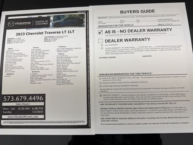 2023 Chevrolet Traverse LT 1LT