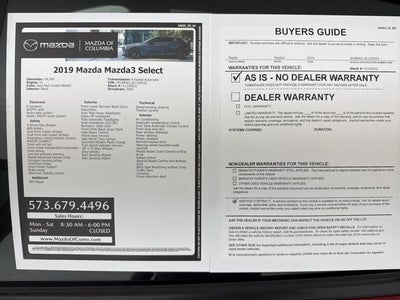 2019 Mazda Mazda3 Select