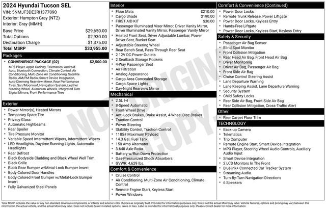 2024 Hyundai Tucson SEL