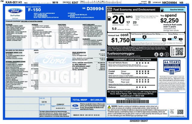 2022 Ford F-150 XL