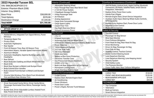 2023 Hyundai Tucson SEL