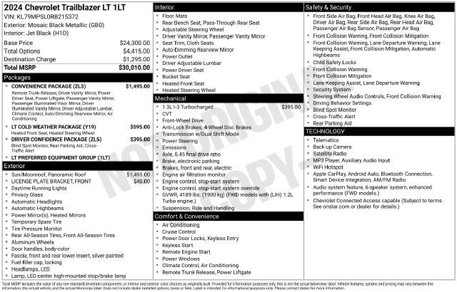 2024 Chevrolet TrailBlazer LT