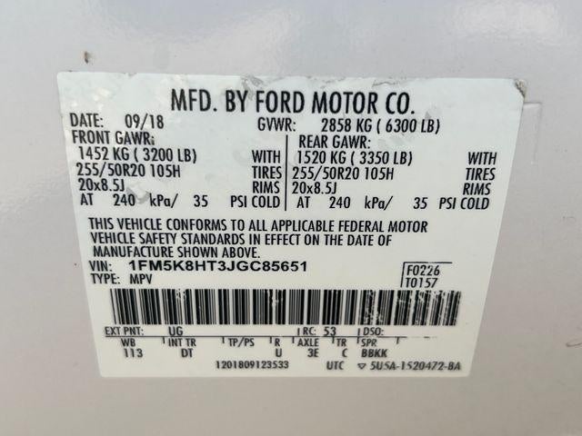 2018 Ford Explorer Platinum 4WD
