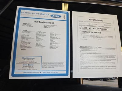 2020 Ford Escape SE AWD