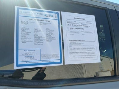 2022 Ford Ranger LARIAT 4WD SuperCrew 5' Box