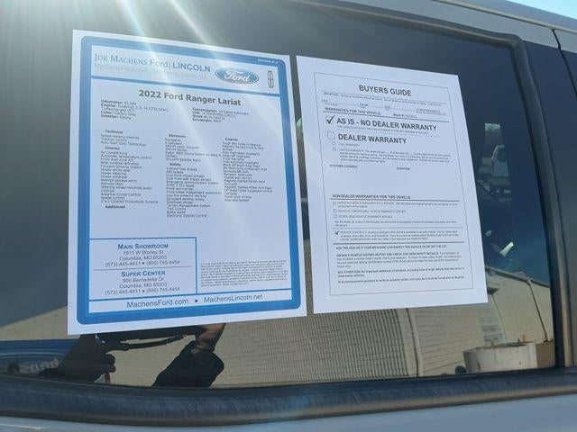 2022 Ford Ranger LARIAT 4WD SuperCrew 5' Box