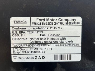 2015 Ford F-150 4WD SuperCab 6-1/2 Ft Box XLT